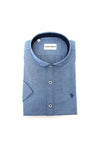 Tom Penn Short Sleeve Shirt, Denim Blue