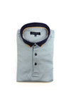 Tom Penn Pattern Polo Shirt, Tan & Navy