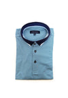 Tom Penn Pattern Polo Shirt, Blue & Navy