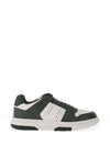 Tommy Jeans Leather Cupsole Trainers, Powder Green & White