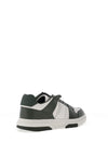 Tommy Jeans Leather Cupsole Trainers, Powder Green & White