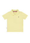Tommy Hilfiger Baby Boy Essential Flag Polo, Yellow Tulip