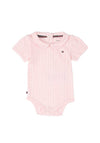 Tommy Hilfiger Baby Girl Short Sleeve Body, Pink