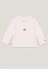 Tommy Hilfiger Baby Girl Logo Long Sleeve Top, Whimsy Pink