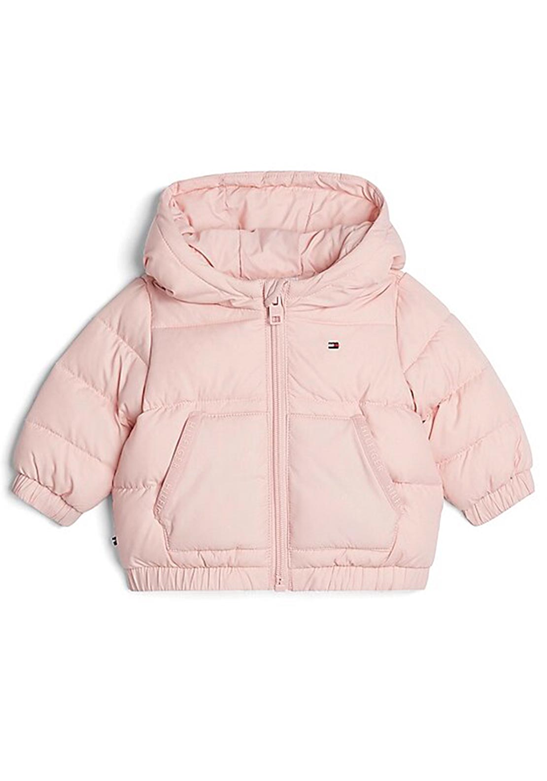 Tommy Hilfiger Baby Girl Solid Puffer Jacket, Pink
