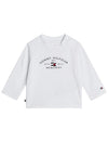 Tommy Hilfiger Baby Long Sleeve Top, White