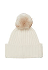 Tommy Hilfiger Essentials Chic Pom Pom Beanie, Cream