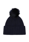 Tommy Hilfiger Essentials Chic Pom Pom Beanie, Navy