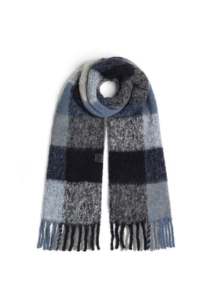 Tommy Hilfiger Chunky Checked Scarf, Blue