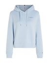Tommy Hilfiger Womens 1985 Reg Mini Logo Hoodie, Breezy Blue