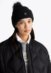 Tommy Hilfiger Elevated Chic Bobble Beanie, Black