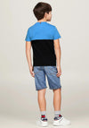 Tommy Hilfiger Boy Essential Colour Block Tee, Blue Spell