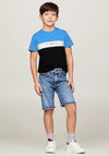 Tommy Hilfiger Boy Essential Colour Block Tee, Blue Spell