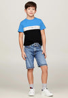 Tommy Hilfiger Boy Essential Colour Block Tee, Blue Spell