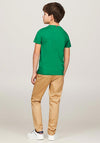Tommy Hilfiger Boy Essential Short Sleeve Tee, Olympic Green