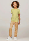 Tommy Hilfiger Boy Essential Short Sleeve Tee, Yellow Tulip