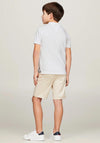 Tommy Hilfiger Boy Essential Flag Short Sleeve Polo, White