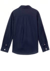 Tommy Hilfiger Boy Long Sleeve Waffle Shirt, Navy