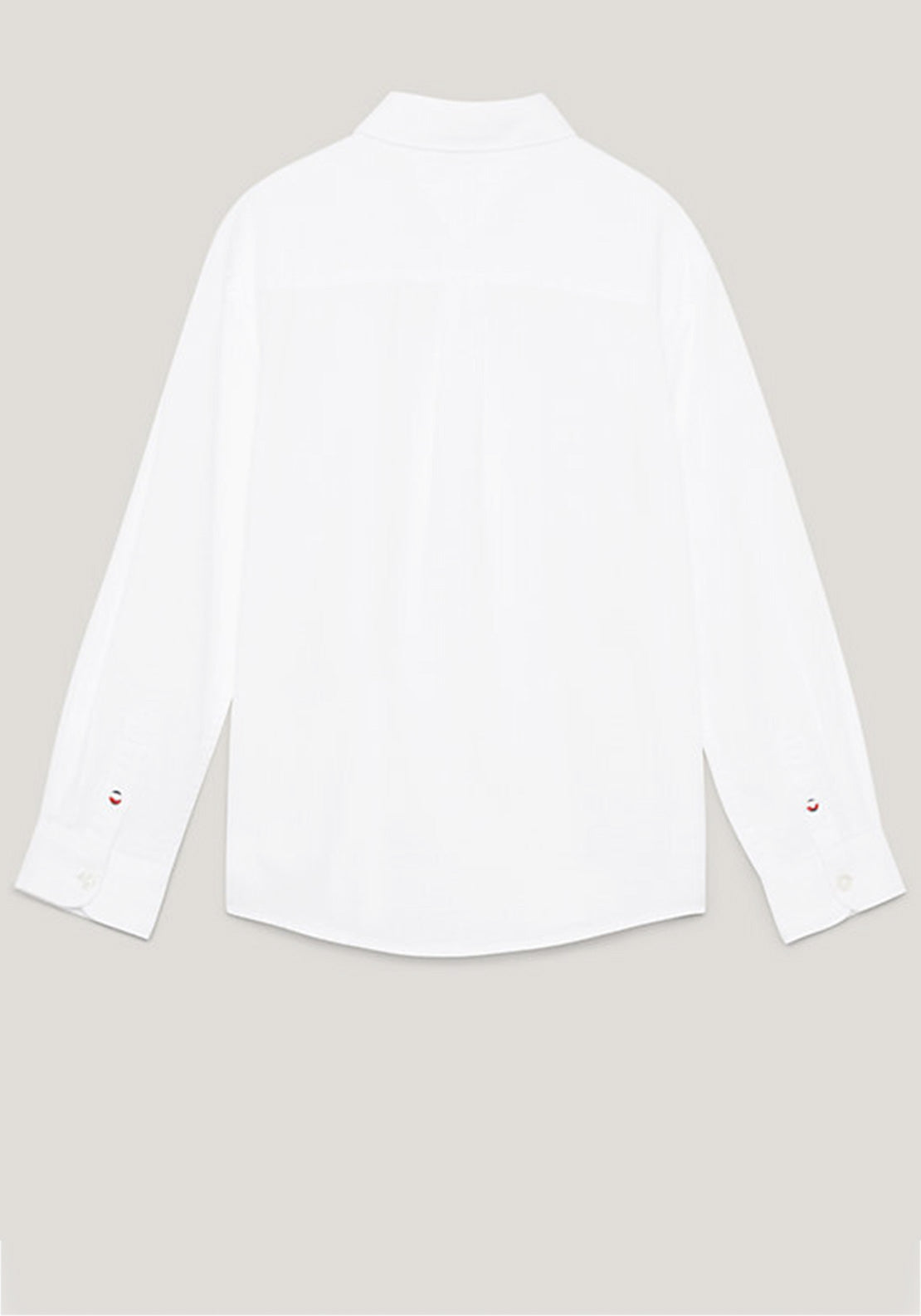 Tommy Hilfiger Boy Long Sleeve Waffle Shirt, White
