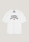 Tommy Hilfiger Boys Flag Short Sleeve Tee, White