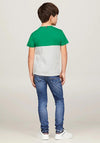 Tommy Hilfiger Boys Essential Colour Block Tee, Olympic Green
