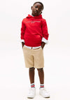 Tommy Hilfiger Boys Essential Hoodie, Red