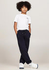 Tommy Hilfiger Boy Puff Logo Short Sleeve Tee, White