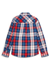 Tommy Hilfiger Boys Tartan Check Long Sleeve Shirt, Blue Multi