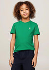 Tommy Hilfiger Boy Pique Monogram Short Sleeve Tee, Green