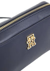 Tommy Hilfiger Monogram Plaque Crossbody Camera Bag, Navy
