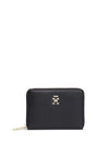 Tommy Hilfiger Chic Monogram Zip Around Medium Wallet, Black