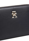 Tommy Hilfiger Chic Monogram Zip Around Medium Wallet, Black