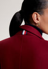 Tommy Hilfiger Classic Wool Blend Coat, Wine