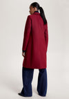Tommy Hilfiger Classic Wool Blend Coat, Wine