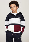 Tommy Hilfiger Boy Quarter Zip Hoodie, Multi