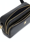 Tommy Hilfiger Iconic Monogram Camera Crossbody Bag, Black