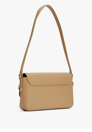 Tommy Hilfiger TH Monogram Convertible Crossbody Bag, Light Tan