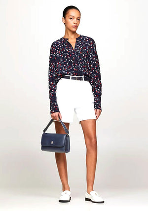Tommy Hilfiger TH Monogram Convertible Crossbody Bag, Navy