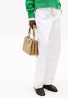 Tommy Hilfiger Pebbled Crossbody Mini Tote Bag, Safari Canvas