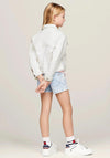 Tommy Hilfiger Girl Oversized Trucker Denim Jacket, White
