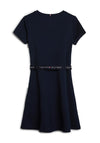Tommy Hilfiger Girl Essential Belted Skater Dress, Navy