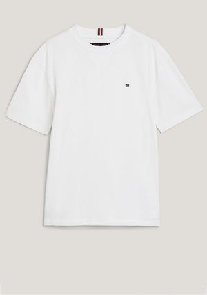 Tommy Hilfiger Boy Short Sleeve Essential Tee, White