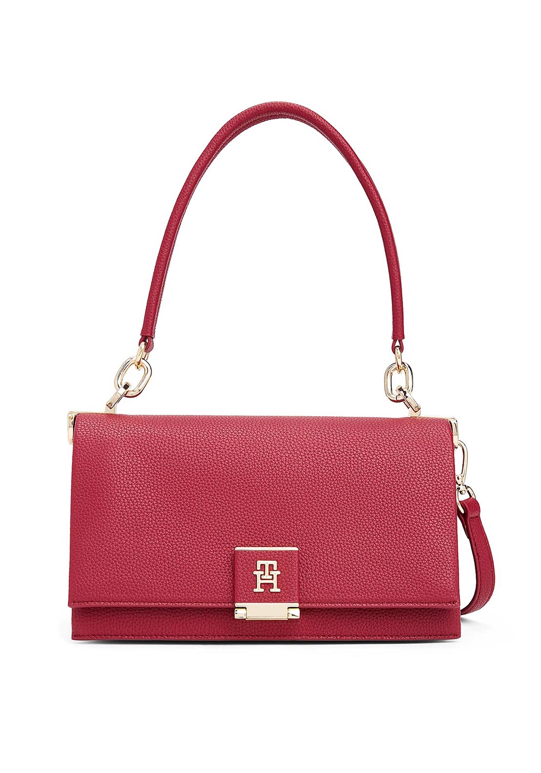 Tommy Hilfiger Flap Closure Crossbody Bag, Rouge