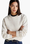 Tommy Hilfiger Logo Crew Neck Sweatshirt, Cream
