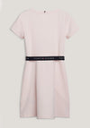 Tommy Hilfiger Girl Essential Belted Skater Dress, Pink