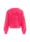 Tommy Hilfiger Girls Monogram Soft Sweater, Hot Magenta