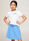 Tommy Hilfiger Girl Mono Logo Short Sleeve Tee, White
