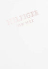 Tommy Hilfiger Girl Monotype Foil Logo Tee, White
