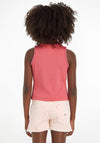 Tommy Hilfiger Girl Essential Ribbed Tank Top, Glamour Pink