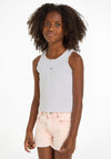 Tommy Hilfiger Girl Essential Ribbed Tank Top, White